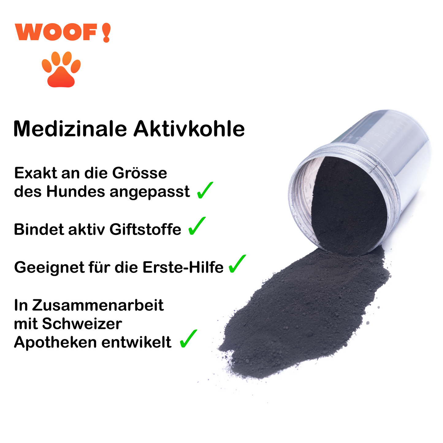 Medizinale Aktivkohle